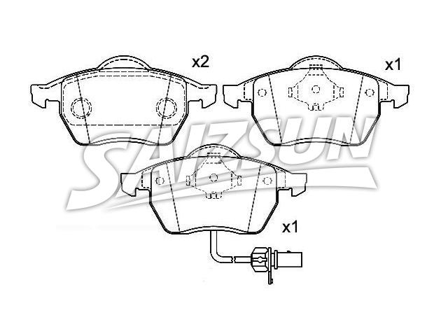 刹车片 Brake Pad Set:1 133 445