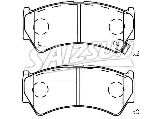 刹车片 Brake Pad Set:55810-64G00