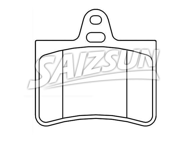 Bremsbelagsatz, Scheibenbremse Brake Pad Set:4252.17