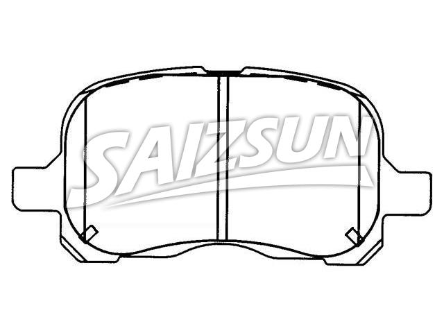 Bremsbelagsatz, Scheibenbremse Brake Pad Set:04465-02050