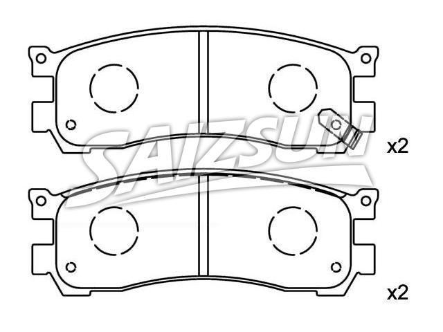 Bremsbelagsatz, Scheibenbremse Brake Pad Set:H266-26-48Z