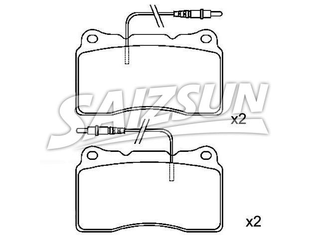 Bremsbelagsatz, Scheibenbremse Brake Pad Set:9 404 252 548