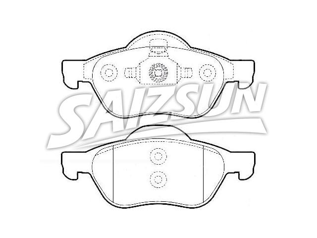 Bremsbelagsatz, Scheibenbremse Brake Pad Set:77 01 206 598