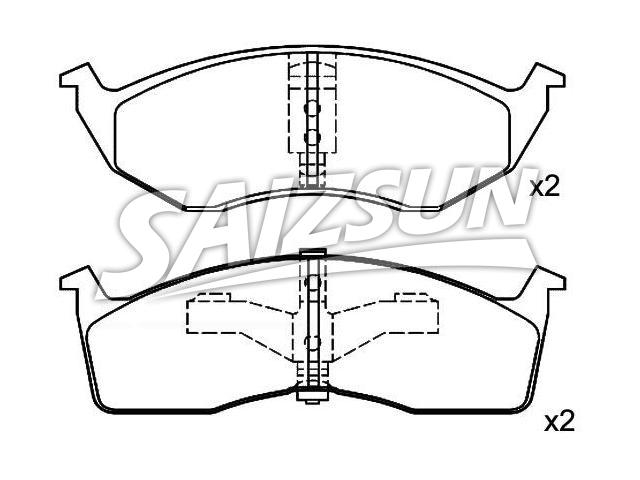 Bremsbelagsatz, Scheibenbremse Brake Pad Set:05018595AA