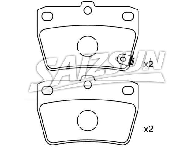 тормозная кладка Brake Pad Set:04466-42010