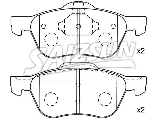 тормозная кладка Brake Pad Set:41060-9F525
