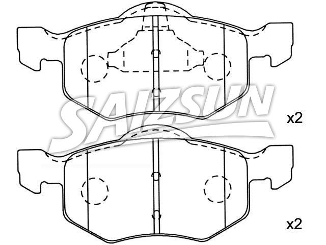 тормозная кладка Brake Pad Set:4 096 346
