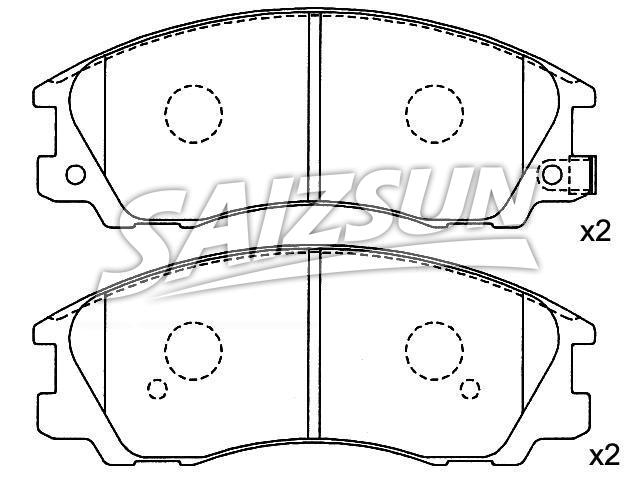 тормозная кладка Brake Pad Set:58101-H1A00