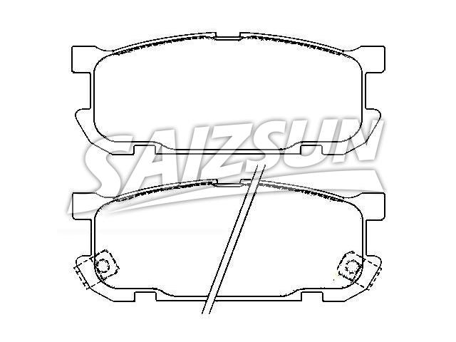 тормозная кладка Brake Pad Set:N0Y7-26-48ZA
