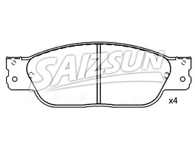 тормозная кладка Brake Pad Set:C2C 15990