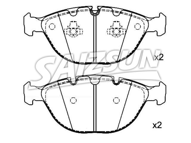 тормозная кладка Brake Pad Set:34 11 2 180 420