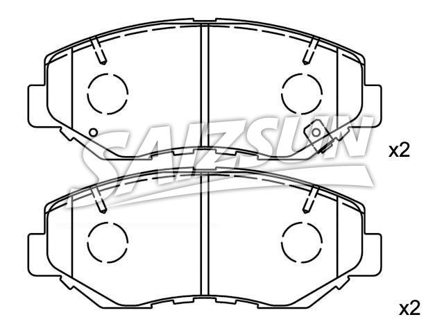 тормозная кладка Brake Pad Set:45022-S9A-A00