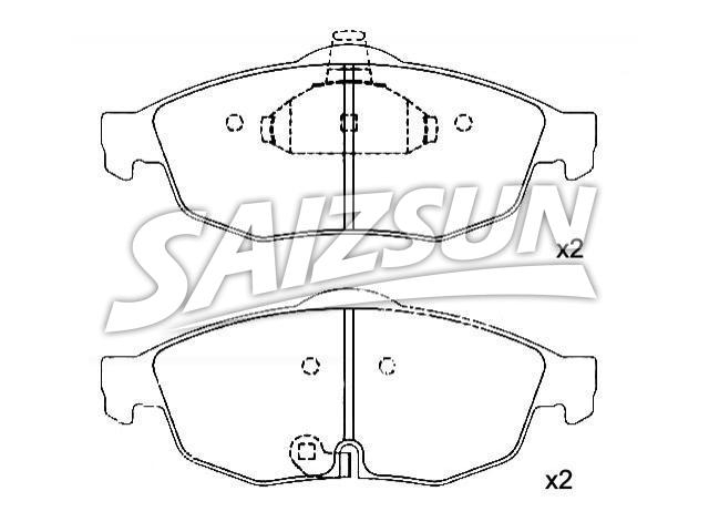 тормозная кладка Brake Pad Set:05018942AA