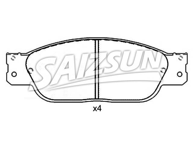 тормозная кладка Brake Pad Set:XW4Z-2001-AA