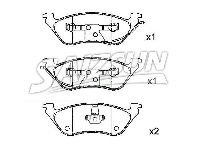 тормозная кладка Brake Pad Set:05019805AA