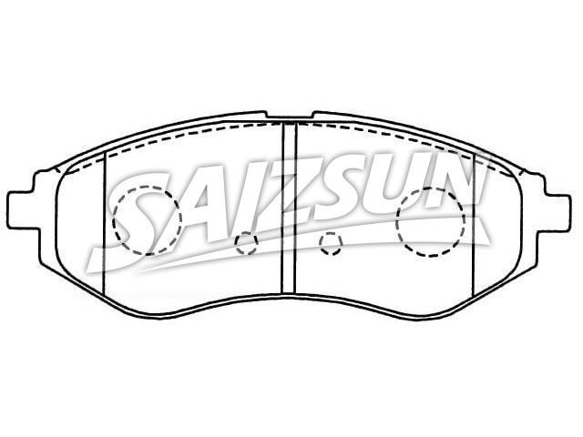 тормозная кладка Brake Pad Set:96534653