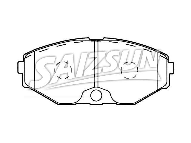 тормозная кладка Brake Pad Set:41060-60U90