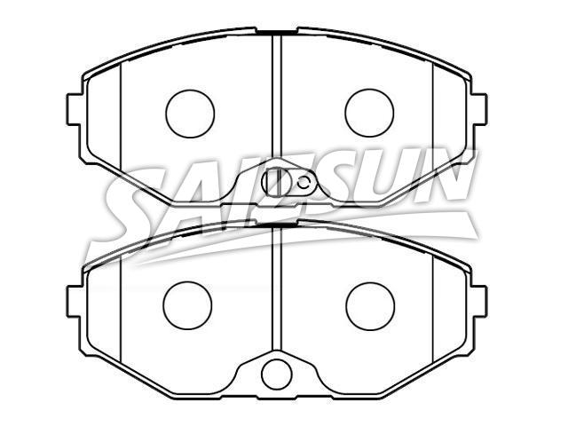 тормозная кладка Brake Pad Set:41060-0P690