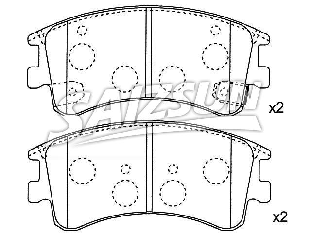 тормозная кладка Brake Pad Set:G2YS-33-23Z