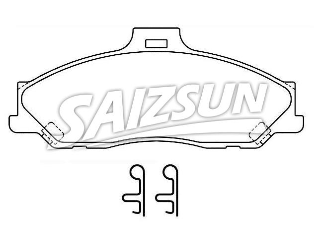тормозная кладка Brake Pad Set:2M34-20014-EA