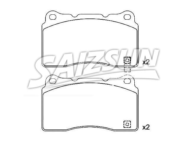тормозная кладка Brake Pad Set:89047725