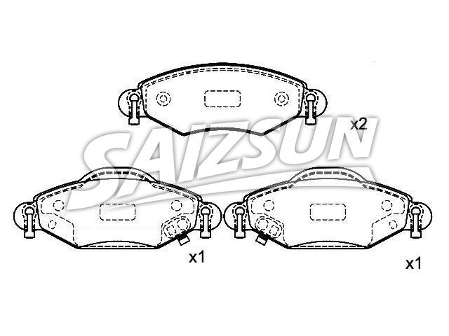刹车片 Brake Pad Set:04465-0D010