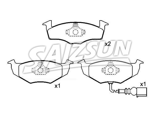 刹车片 Brake Pad Set:6Q0 698 151 B