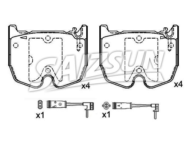 刹车片 Brake Pad Set:003 420 53 20