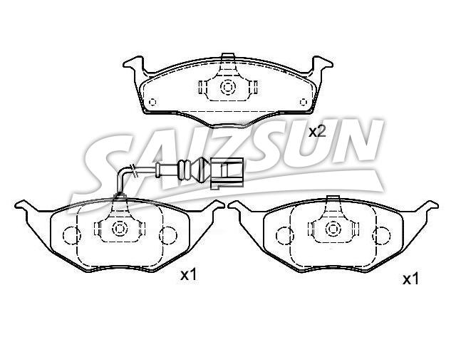 刹车片 Brake Pad Set:8Z0 698 151