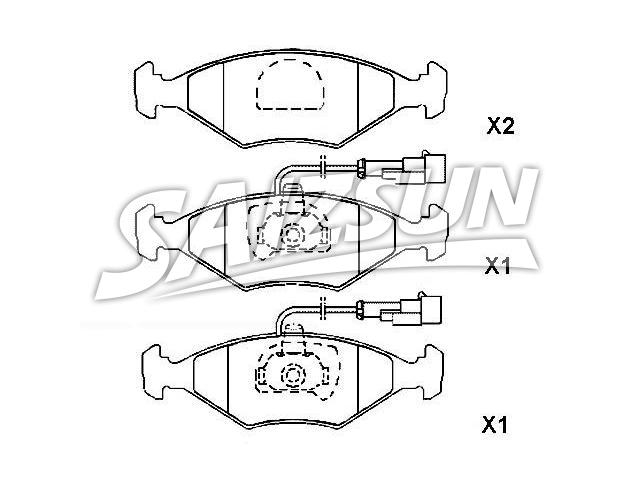 刹车片 Brake Pad Set:9947996