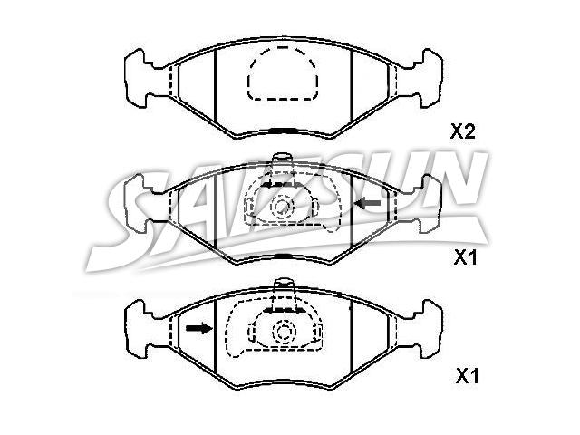 刹车片 Brake Pad Set:7 078 947