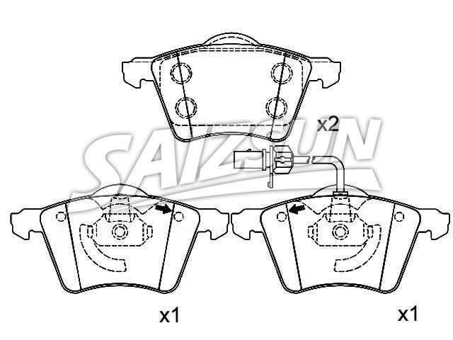 刹车片 Brake Pad Set:1 151 377