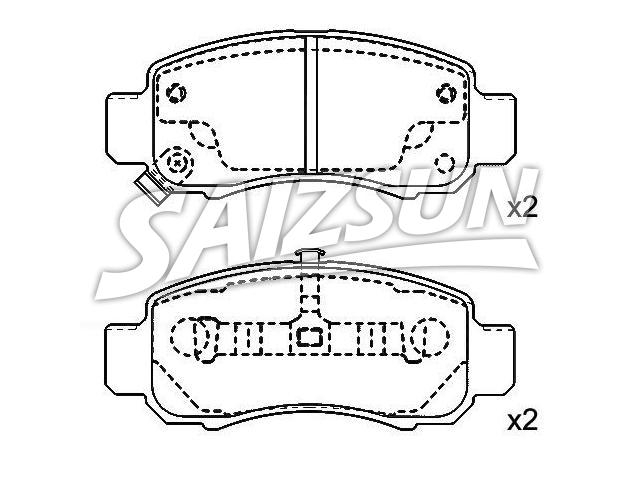刹车片 Brake Pad Set:06450-S34-000
