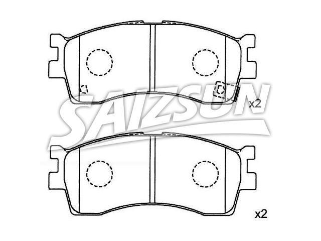 刹车片 Brake Pad Set:0K2N1-33-28Z