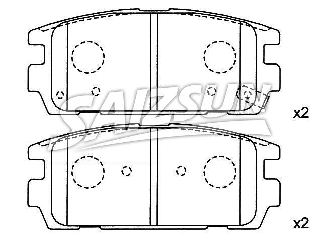 刹车片 Brake Pad Set:58302-H1A00
