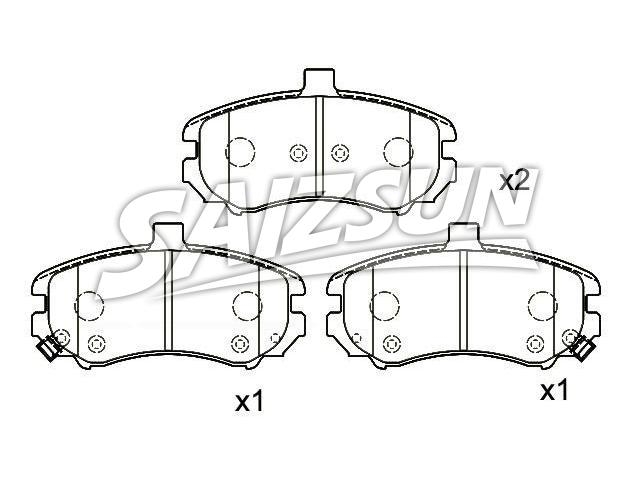 Brake Pad Set:58101-2DA50