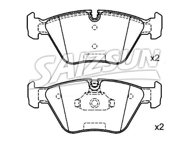 刹车片 Brake Pad Set:34 11 2 282 995