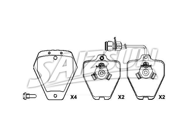 刹车片 Brake Pad Set:441 698 151 G