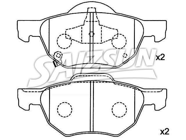 刹车片 Brake Pad Set:45022-SEA-E01