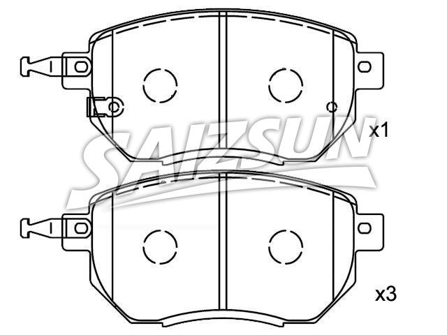 刹车片 Brake Pad Set:41060-CG090