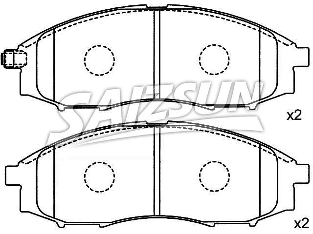 刹车片 Brake Pad Set:41060-7Z025