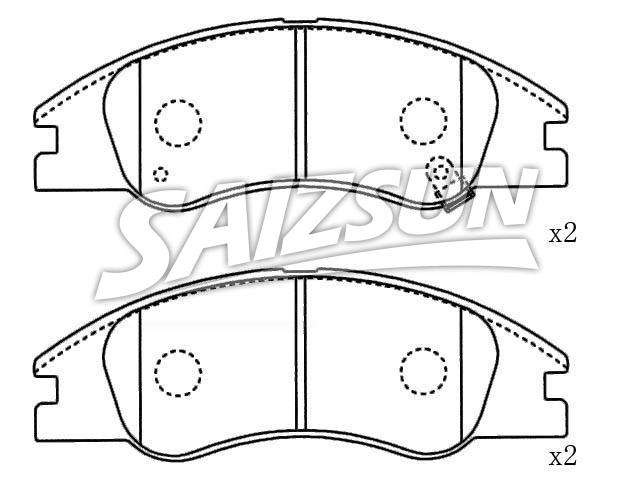 刹车片 Brake Pad Set:58101-2FA10