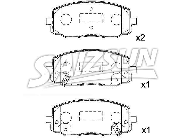 刹车片 Brake Pad Set:58101-07A10