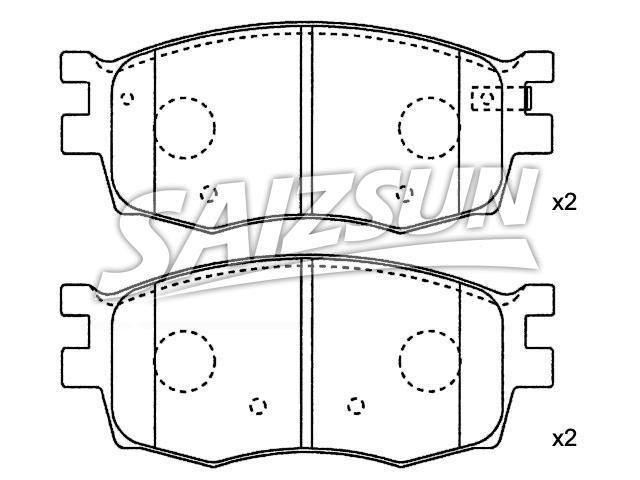 刹车片 Brake Pad Set:58101-1GA00