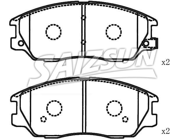 刹车片 Brake Pad Set:58101-39A60