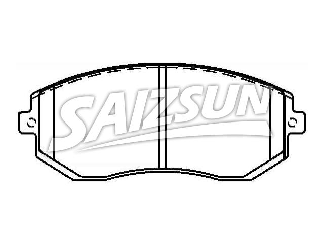 Brake Pad Set:26296-FE080