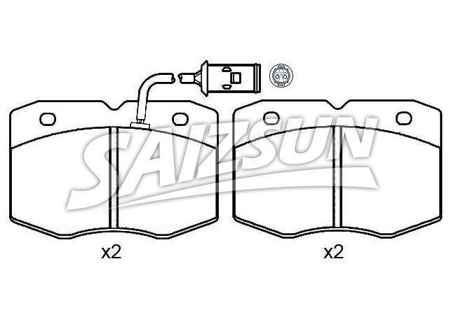 Brake Pad Set:190 6158