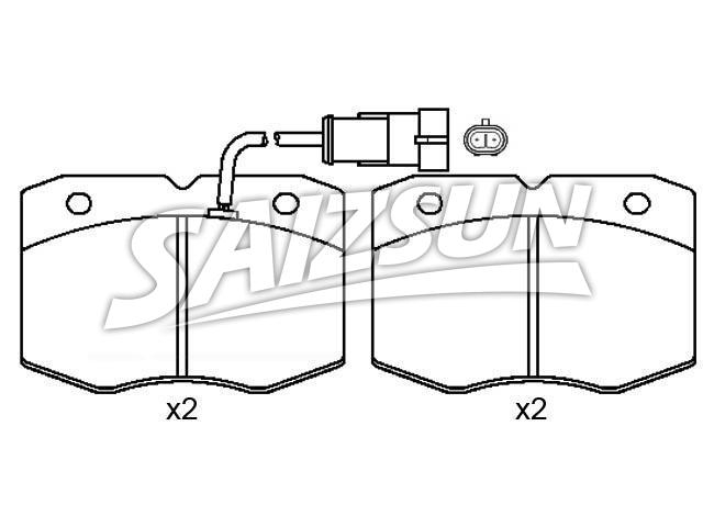 Pastillas de freno Brake Pad Set:190 6428