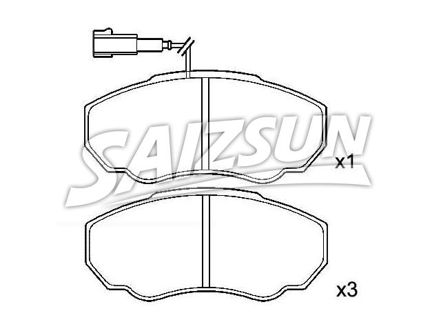 Pastillas de freno Brake Pad Set:4252.43