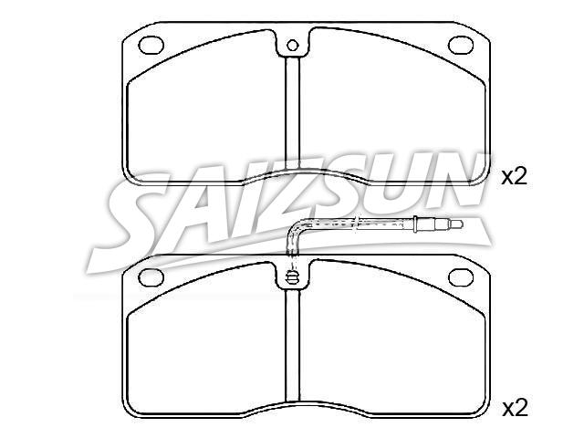 刹车片 Brake Pad Set:06902964-0
